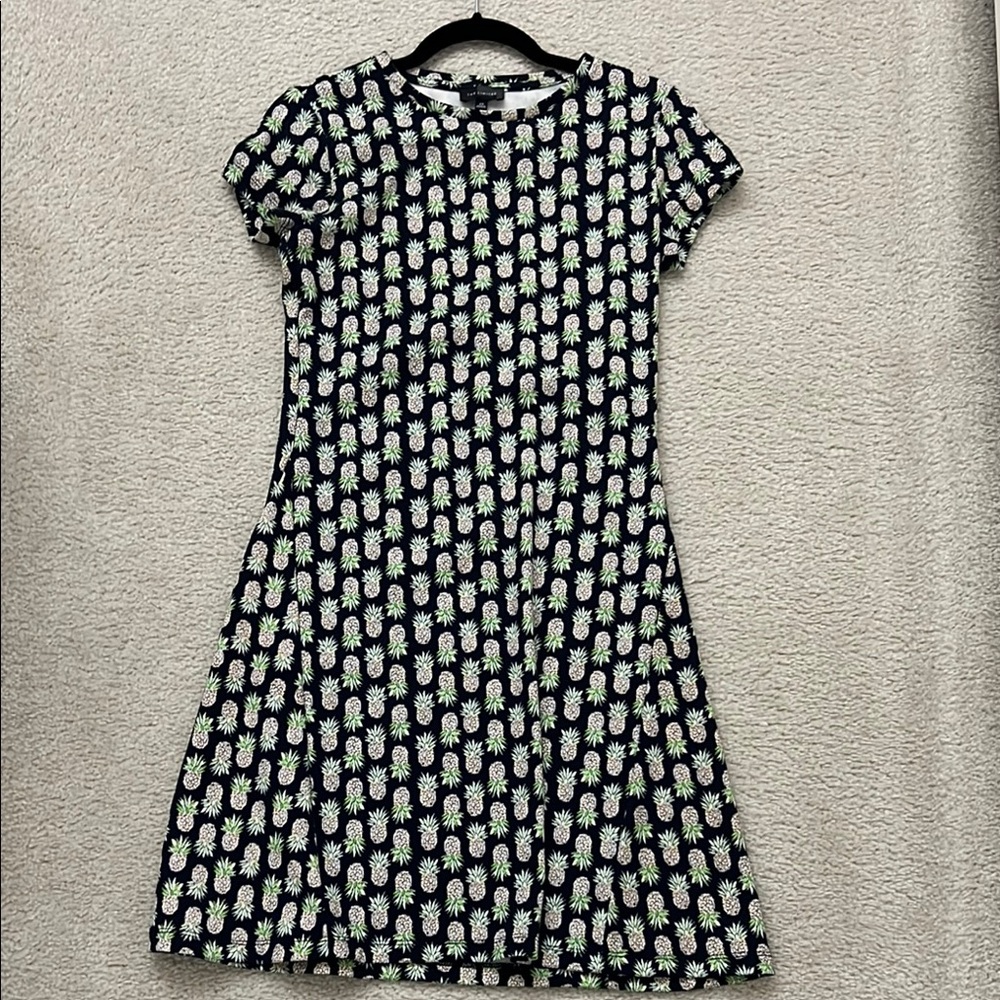The Limited Black and Green Pineapple Dress